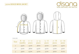 Boiled Wool Jacket - Graphite (1-10y) *Retired Colour