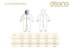 Boiled Wool Overalls with Hood (0-4y) *New AW25/26!