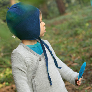 Organic Merino Baby Jacket - Cassis/Rose (3m-4y) *Retired Colour