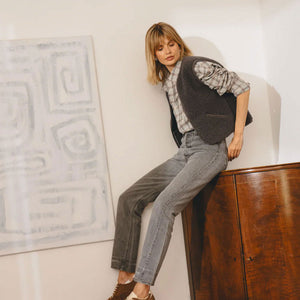 Women's Cropped Zip Vest - 100% Wool (S, M, L) *Pre-Order