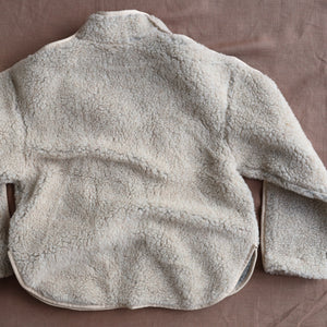 Women's Folka Teddy Jacket - 100% Wool - Sand