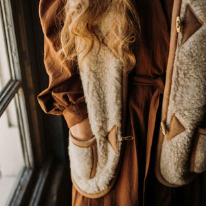 Women's Fleece Alpen Vest - 100% Wool - Beige (S, M, L) *Returning Spring