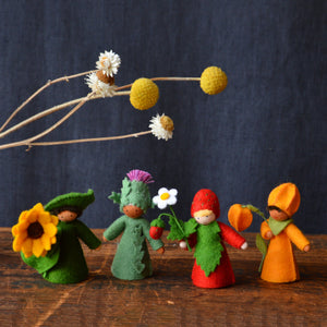 Ambrosius Handcrafted Wool Flower Fairies - Summer