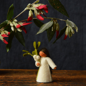Ambrosius Handcrafted Wool Flower Fairies - Winter