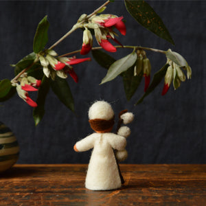 Ambrosius Handcrafted Wool Flower Fairies - Winter