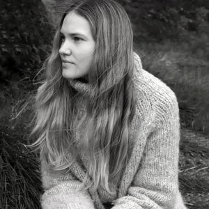 Women's Rollneck Jumper - Handknitted Alpaca/Pima Cotton *Returning 2026