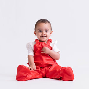 Waterproof BabyBuddy® Rain and Mud Dungarees with Feet (8-16m+)