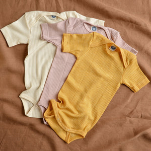 Baby Body Short Sleeve - Organic Cotton/Merino/Silk (0-3y)