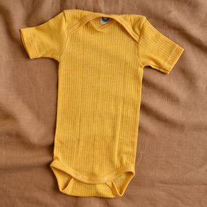 Baby Body Short Sleeve - Organic Cotton/Merino/Silk (0-3y)