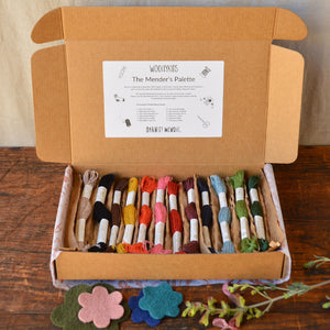 The Mender's Palette Box - 100% Organic Wool Plant Dyed Threads