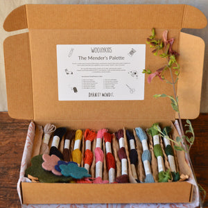 The Mender's Palette Box - 100% Organic Wool Plant Dyed Threads