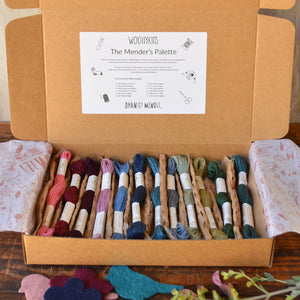 The Mender's Palette Box - 100% Organic Wool Plant Dyed Threads