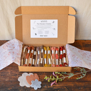 The Mender's Palette Box - 100% Organic Wool Plant Dyed Threads