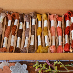 The Mender's Palette Box - 100% Organic Wool Plant Dyed Threads