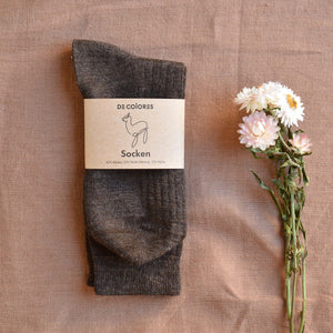 Ribbed Alpaca/Merino Socks (Adults 35-45)