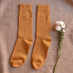 Ribbed Alpaca/Merino Socks (Adults 35-45)