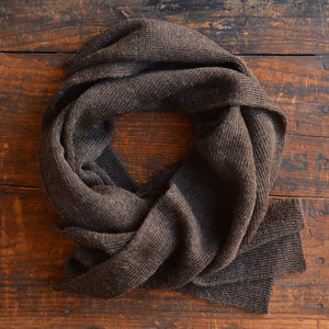 Long Rib Scarf - 100% Baby Alpaca (Adults)