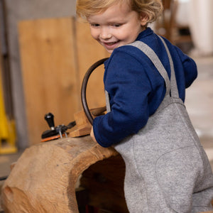 Boiled Wool Dungarees (1-8y) *Restocking Autumn