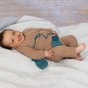 Knitted Overalls - Organic Merino Wool (0-12m)