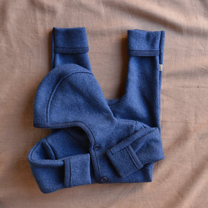 Boiled Wool Overalls with Hood (0-4y) *New AW25/26!