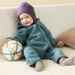 Boiled Wool Zip Overalls - Graphite (3-6y) *Retired Colour