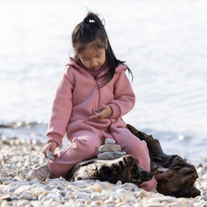 Boiled Wool Zip Overalls - Graphite (3-6y) *Retired Colour