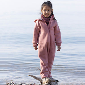 Boiled Wool Zip Overalls - Graphite (3-6y) *Retired Colour