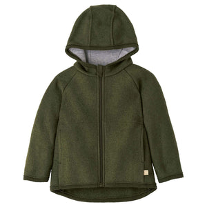Boiled Wool Zip Jacket (3-10y)