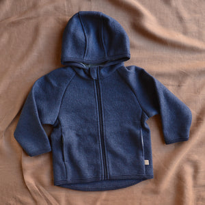 Boiled Wool Zip Jacket (3-10y)