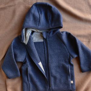 Boiled Wool Zip Jacket (3-10y)