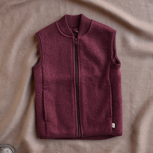 Boiled Wool Zip Vest (1-10y+)