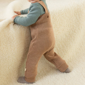 Knitted Dungarees - Organic Merino Wool (3m-4y)