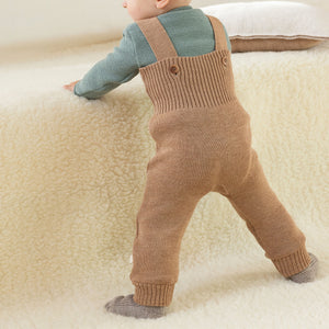 Knitted Dungarees - Organic Merino Wool (3m-4y)