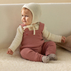 Knitted Dungarees - Organic Merino Wool (3m-4y)