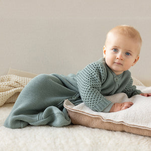 Knitted Sleeping Bag with Arms - Organic Merino Wool (0-18m)