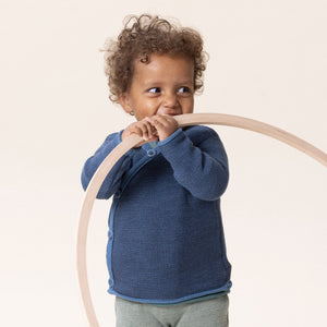 Organic Merino Baby Jacket - Cassis/Rose (3m-4y) *Retired Colour