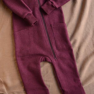 Boiled Wool Zip Overalls (6m-6y)