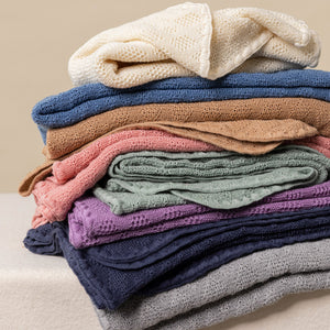 Knitted Baby Blanket in Organic Merino Wool (100x80cm)