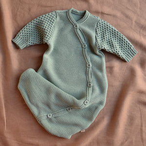 Knitted Sleeping Bag with Arms - Organic Merino Wool (0-18m)