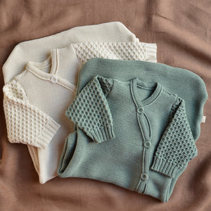 Knitted Sleeping Bag with Arms - Organic Merino Wool (0-18m)