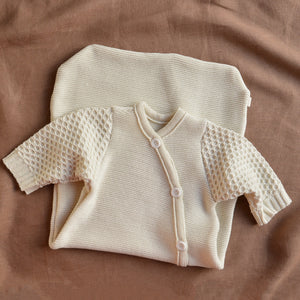 Knitted Sleeping Bag with Arms - Organic Merino Wool (0-18m)
