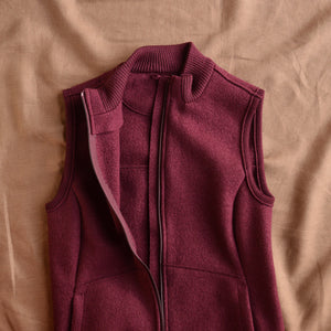 Women's Boiled Wool Vest