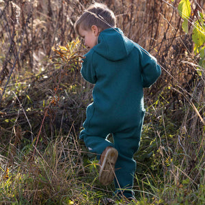 Boiled Wool Zip Overalls - Graphite (3-6y) *Retired Colour