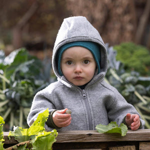 Boiled Wool Zip Overalls - Graphite (3-6y) *Retired Colour