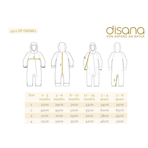 Boiled Wool Zip Overalls - Graphite (3-6y) *Retired Colour