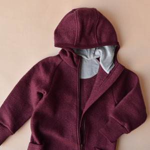 Boiled Wool Zip Overalls (6m-6y)