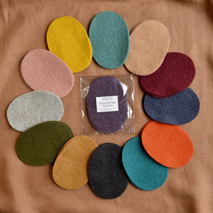 Knee/Elbow Patches - Organic Boiled Wool (1 Pair)