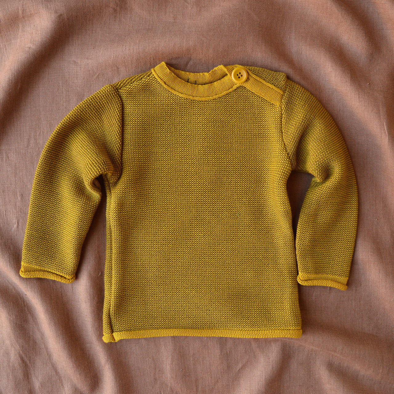 Merino Baby Jumper - Curry/Gold (0-3m) *Retired Colour*