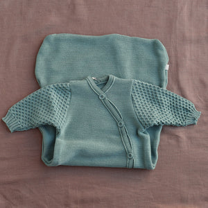 Knitted Sleeping Bag with Arms - Organic Merino Wool (0-18m)