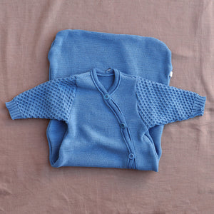 Knitted Sleeping Bag with Arms - Organic Merino Wool (0-18m)